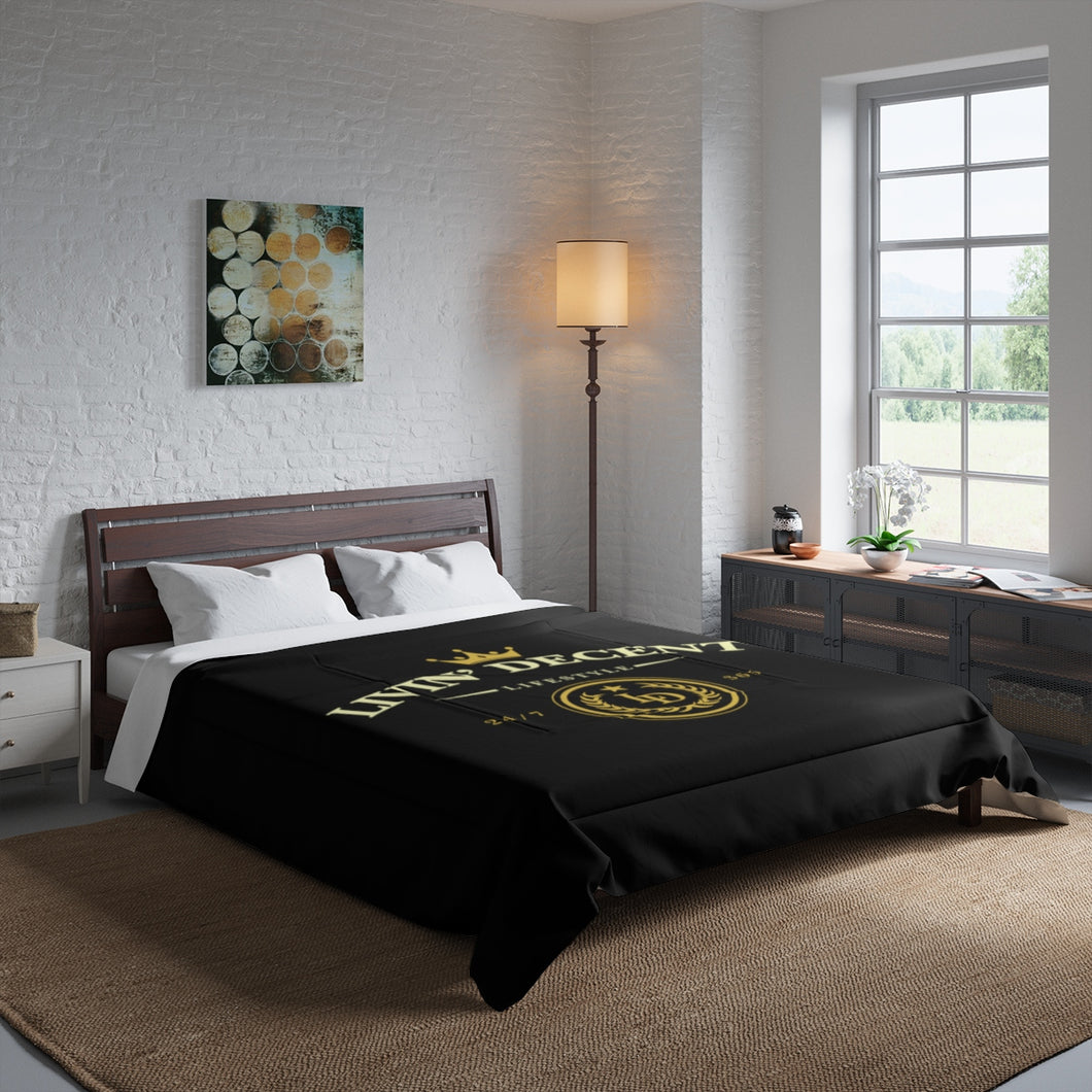 Comforter Black w/ Lifestyle Print