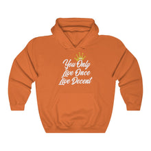 Load image into Gallery viewer, Unisex Hoodie Yolo w/white Print