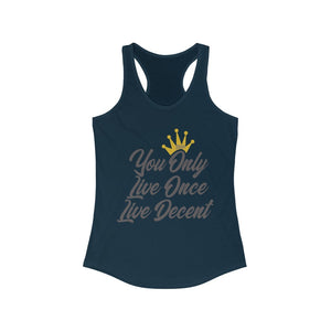 Women's YOLO Tank w/ grey print