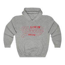 Load image into Gallery viewer, Unisex Hoodie Red Outline Print