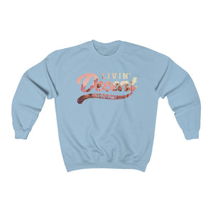 Unisex Crewneck Sweatshirt w/LA Skyline Print