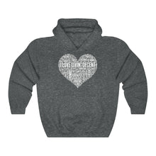 Load image into Gallery viewer, Unisex Hoodie Love Livin&#39; w/white Print