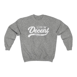 Unisex Crewneck Sweatshirt w/White Print