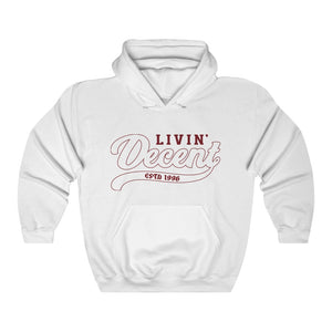 Unisex Hoodie Maroon Outline Print