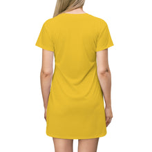 Load image into Gallery viewer, Ladies Dress Yellow w/ white print