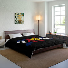 Load image into Gallery viewer, Comforter Black w/ CO Flag print