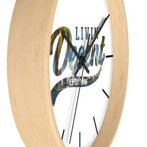 Wall Clock Miami Skyline