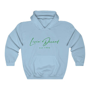 Unisex Hoodie LD signature Kelly Green Print