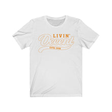 Load image into Gallery viewer, Unisex Jersey Short Sleeve Orange Outline Print