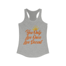 Load image into Gallery viewer, Women&#39;s YOLO Tank w/ orange print