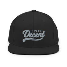 Load image into Gallery viewer, Snapback Hat w/ Grey Embroidery