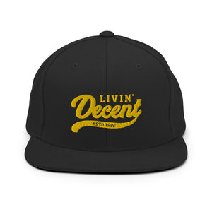 Snapback Hat w/ Yellow Embroidery