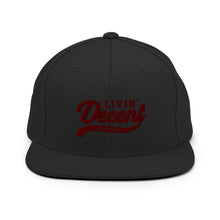 Load image into Gallery viewer, Snapback Hat  w/ Maroon Embroidery