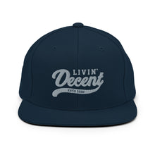 Load image into Gallery viewer, Snapback Hat w/ Grey Embroidery