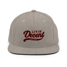 Load image into Gallery viewer, Snapback Hat  w/ Maroon Embroidery