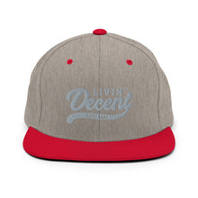 Load image into Gallery viewer, Snapback Hat w/ Grey Embroidery