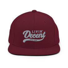 Load image into Gallery viewer, Snapback Hat w/ Grey Embroidery