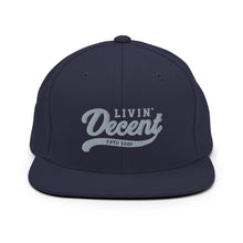 Load image into Gallery viewer, Snapback Hat w/ Grey Embroidery