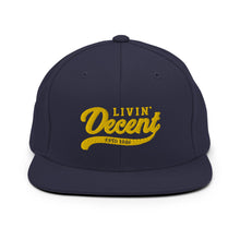 Load image into Gallery viewer, Snapback Hat w/ Yellow Embroidery