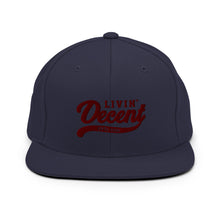 Load image into Gallery viewer, Snapback Hat  w/ Maroon Embroidery