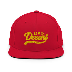 Snapback Hat w/ Yellow Embroidery