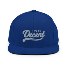 Load image into Gallery viewer, Snapback Hat w/ Grey Embroidery