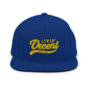 Snapback Hat w/ Yellow Embroidery