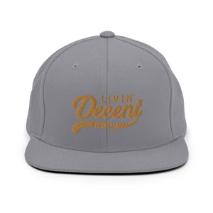 Snapback Hat w/ Gold Embroidery