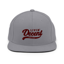 Load image into Gallery viewer, Snapback Hat  w/ Maroon Embroidery