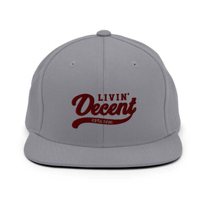 Snapback Hat  w/ Maroon Embroidery