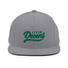 Load image into Gallery viewer, Snapback Hat w/ Kelly Green Embroidery