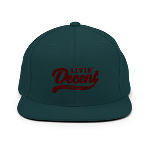 Snapback Hat  w/ Maroon Embroidery