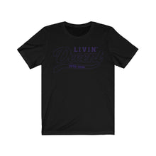 Load image into Gallery viewer, Unisex Jersey Short Sleeve Navy Outline Print
