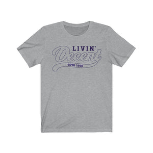 Unisex Jersey Short Sleeve Navy Outline Print