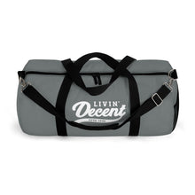 Load image into Gallery viewer, Duffel Bag Grey w/ White Print