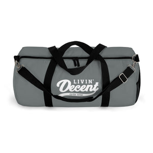 Duffel Bag Grey w/ White Print