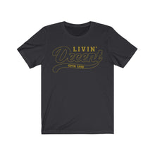 Load image into Gallery viewer, Unisex Jersey Short Sleeve Gold Outline Print