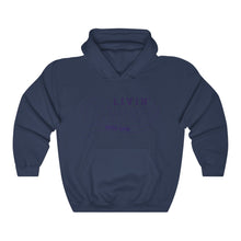 Load image into Gallery viewer, Unisex Hoodie Navy Outline Print