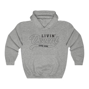 Unisex Hoodie Black Outline Print