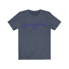 Load image into Gallery viewer, Unisex Jersey Short Sleeve Tee LD signature Royal Print
