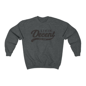 Unisex Crewneck Sweatshirt w/Brown Print