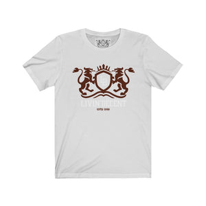 Unisex Jersey Short Sleeve Regal burgundy/white