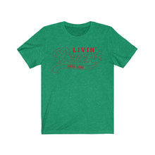 Load image into Gallery viewer, Unisex Jersey Short Sleeve Red Outline Print