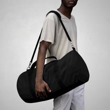 Load image into Gallery viewer, Duffel Bag Black w/ White Print