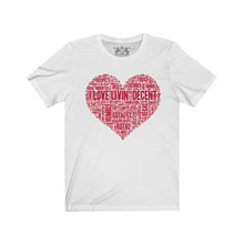 Load image into Gallery viewer, Unisex Jersey Short Love Livin&#39; w/red print