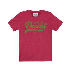Unisex Jersey Word Cloud w/kelly green print