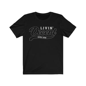 Unisex Jersey Short Sleeve Silver Outline Print