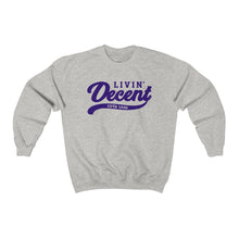 Load image into Gallery viewer, Unisex Crewneck Sweatshirt w/Purple Print