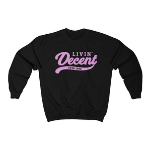 Unisex Crewneck Sweatshirt w/Pink Print