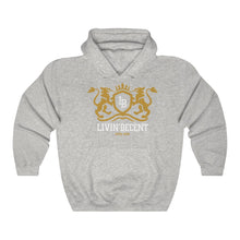 Load image into Gallery viewer, Unisex Hoodie Regal Gold/White Print